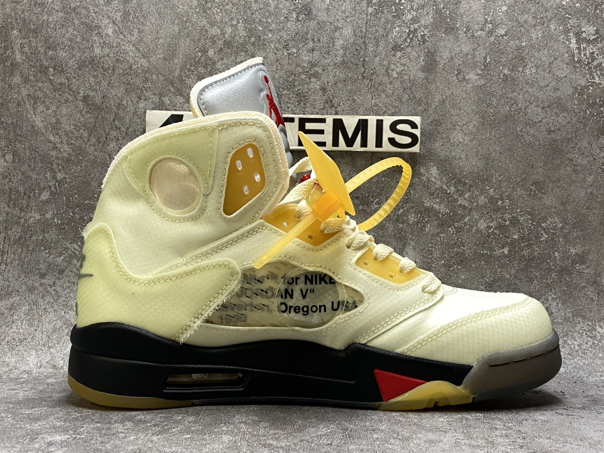 Air Jordan 5 Retro OFF-WHITE Sail