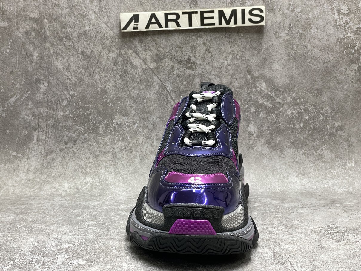 Balenciga Triple S Sneaker Bright Purplish Red