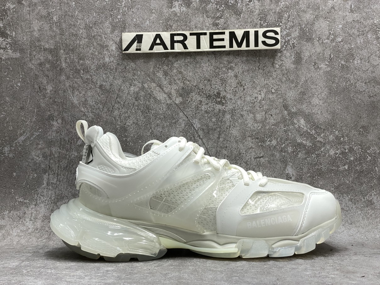 Balenciga Track Clear Sole in White