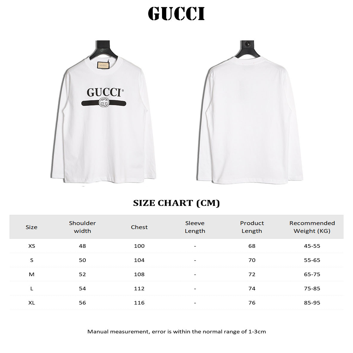 G*u*i Long-sleeved T-shirt