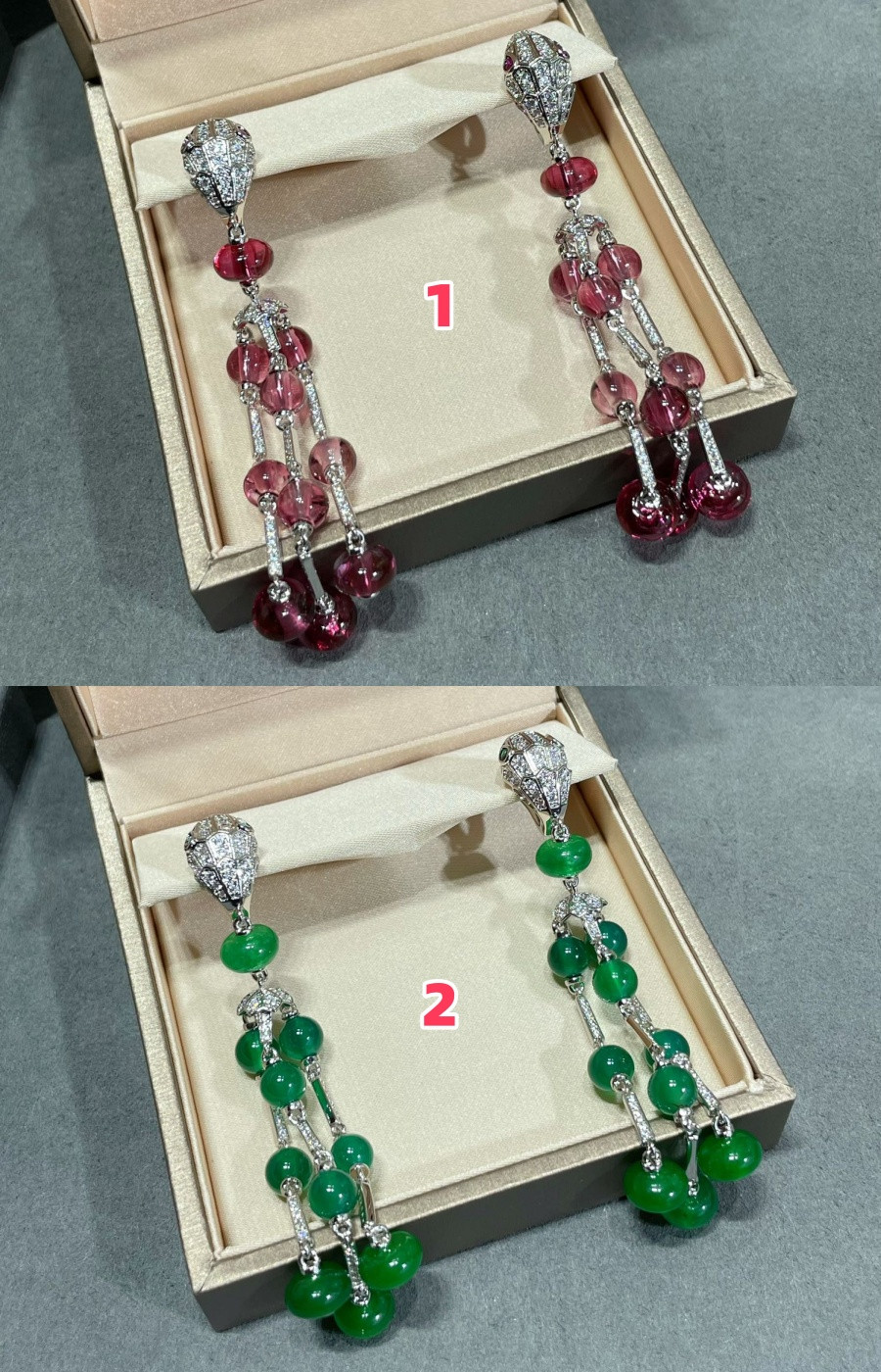 B*l*ai Snake Tassel Earrings