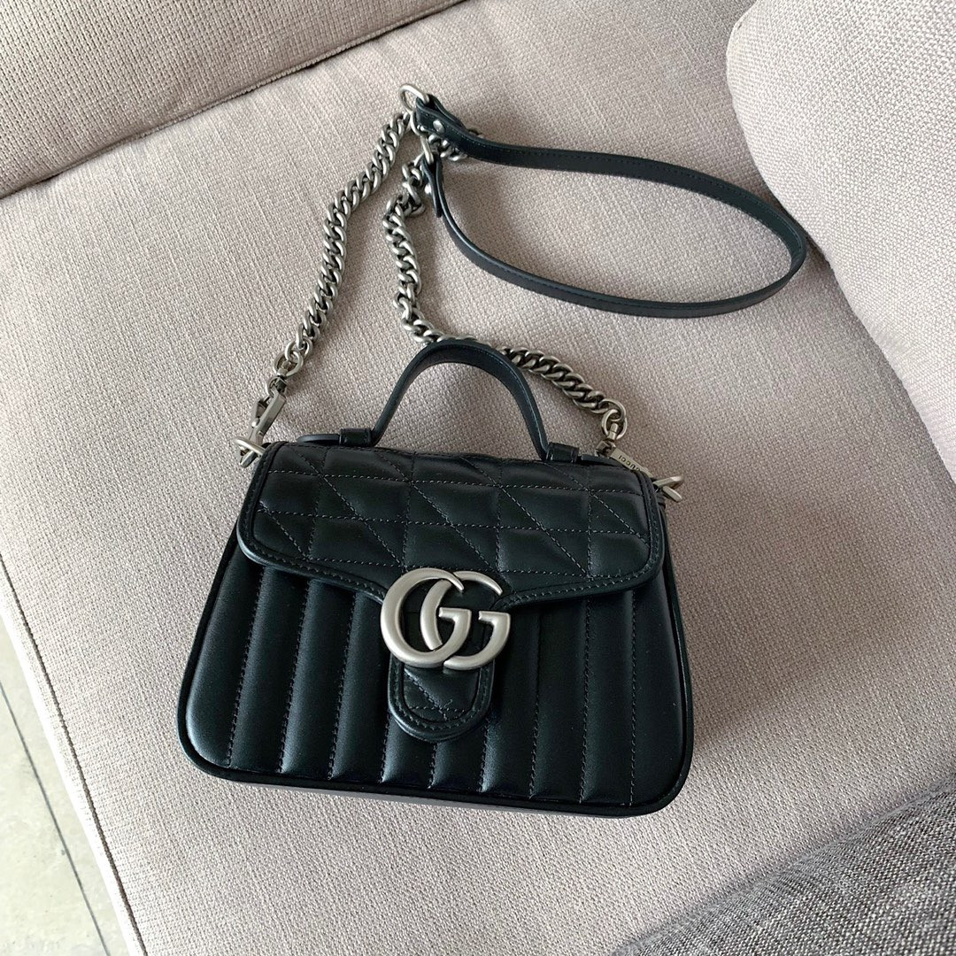 G*u*i GG Marmont series mini handbag 21cm