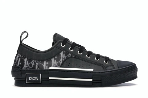 D*0r B23 Low Top Canvas Oblique Black