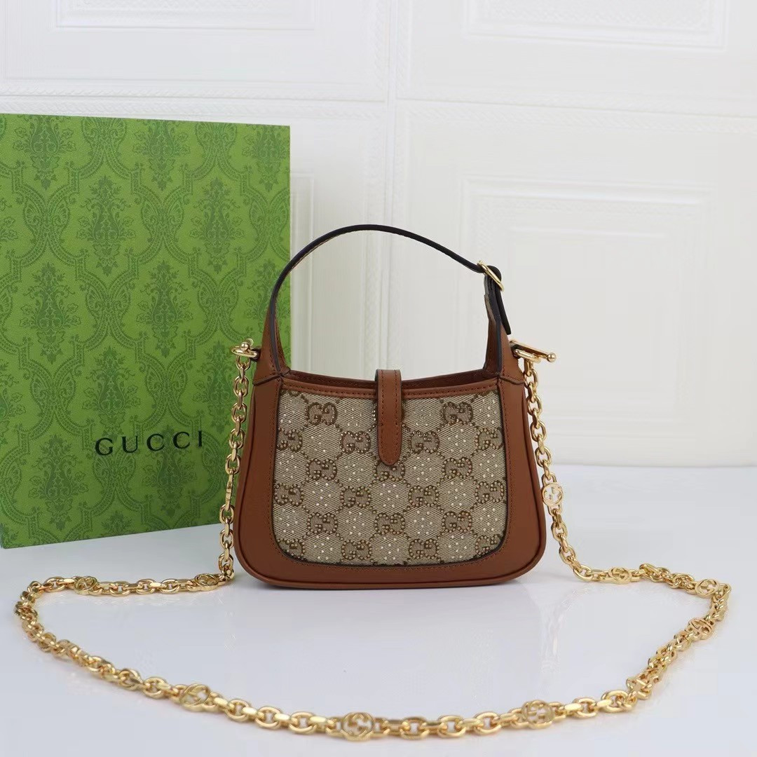 G*u*i JACKIE 1961 MINI GG SHOULDER BAG 19 x 13 x 3CM
