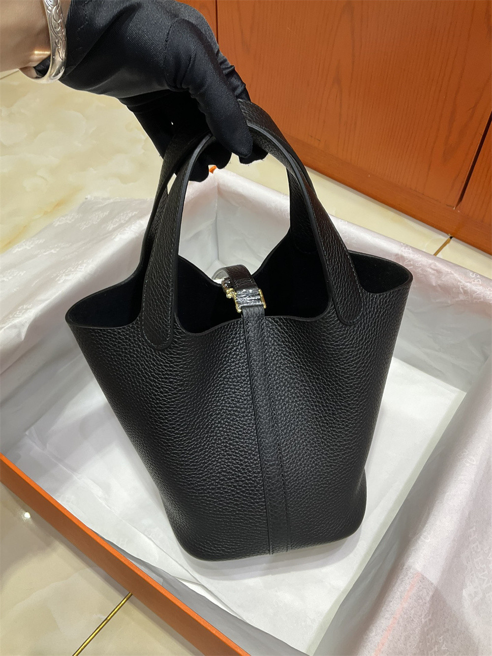 Hermès Picotin 18cm black without original box