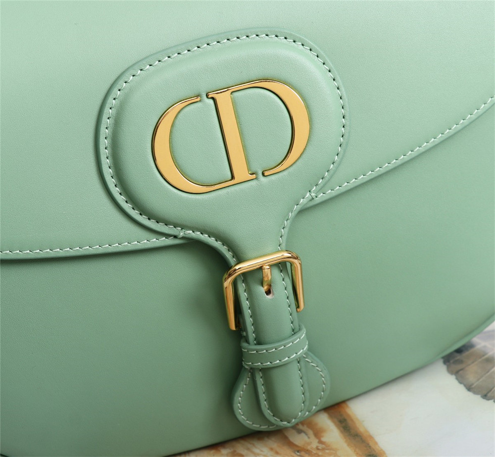 LARGE D*0r BOBBY BAG Green Box Calfskin