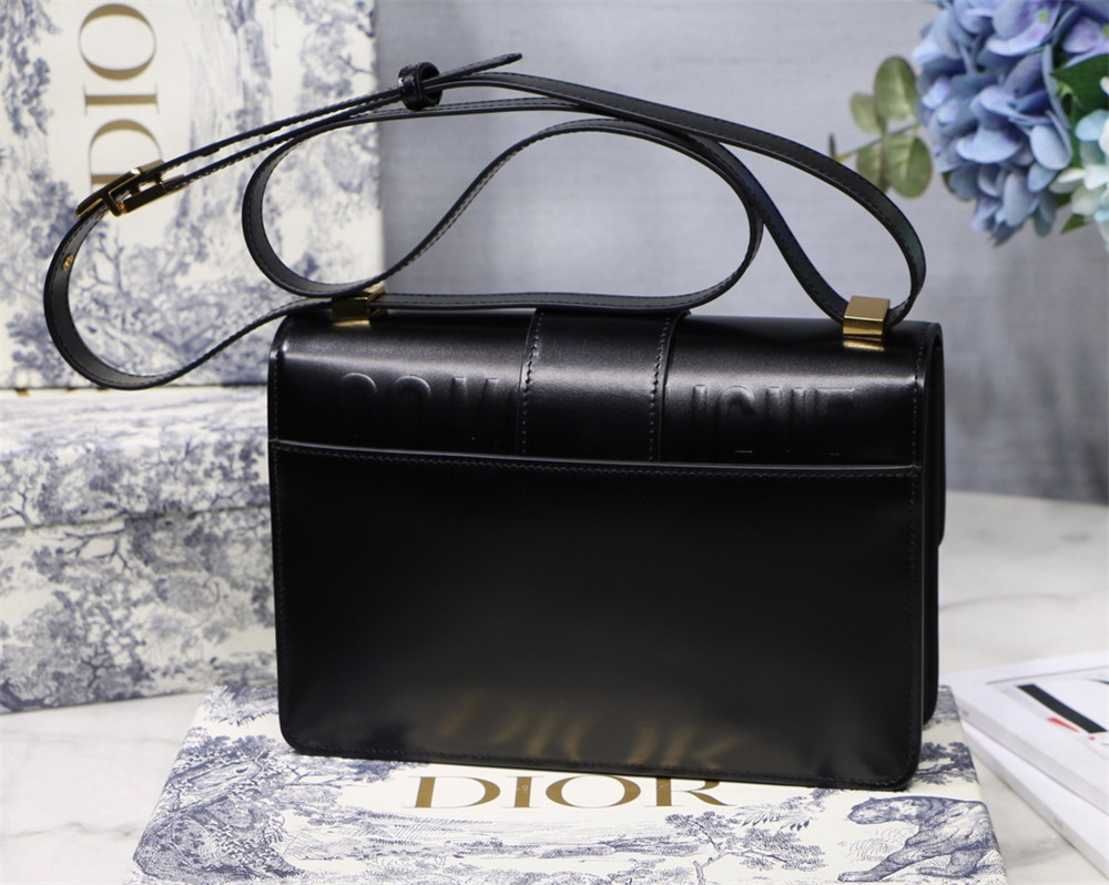 D*0r 30 MONTAIGNE CHAIN BAG SHINY BLACK