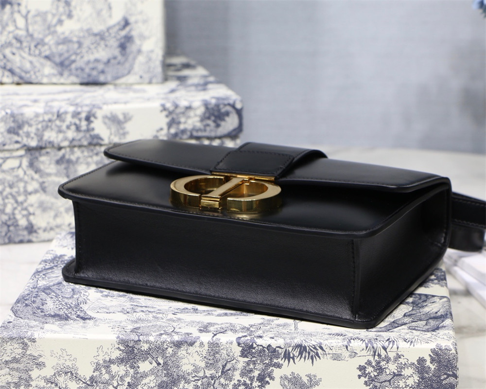 D*0r 30 MONTAIGNE CHAIN BAG SHINY BLACK