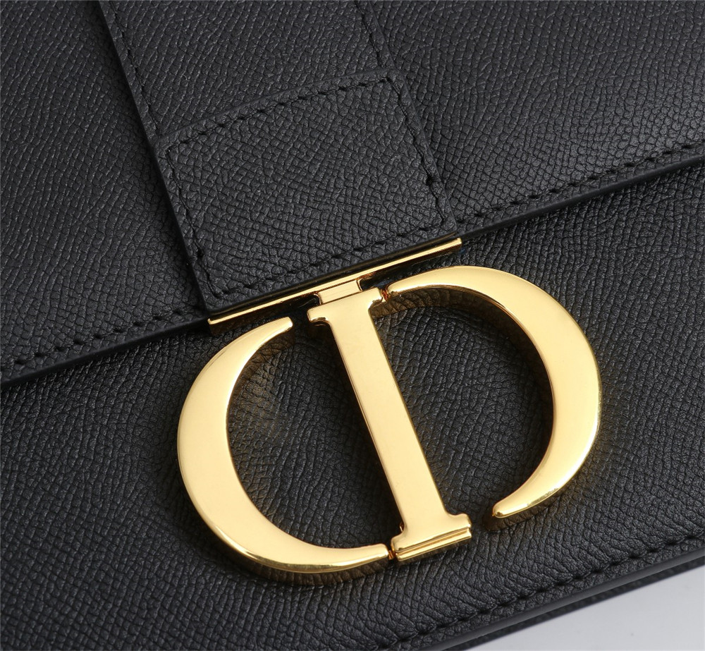 D*0r 30 MONTAIGNE CHAIN BAG Grained Black