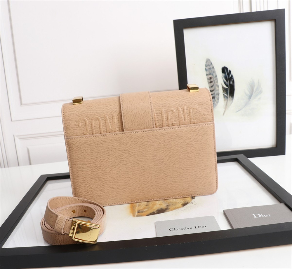 D*0r 30 MONTAIGNE CHAIN BAG Grained Pink