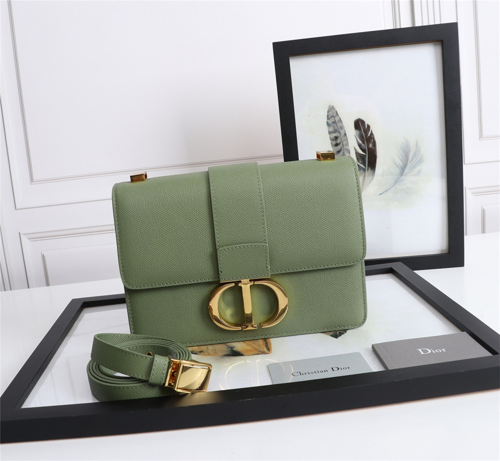 D*0r 30 MONTAIGNE CHAIN BAG Grained Green