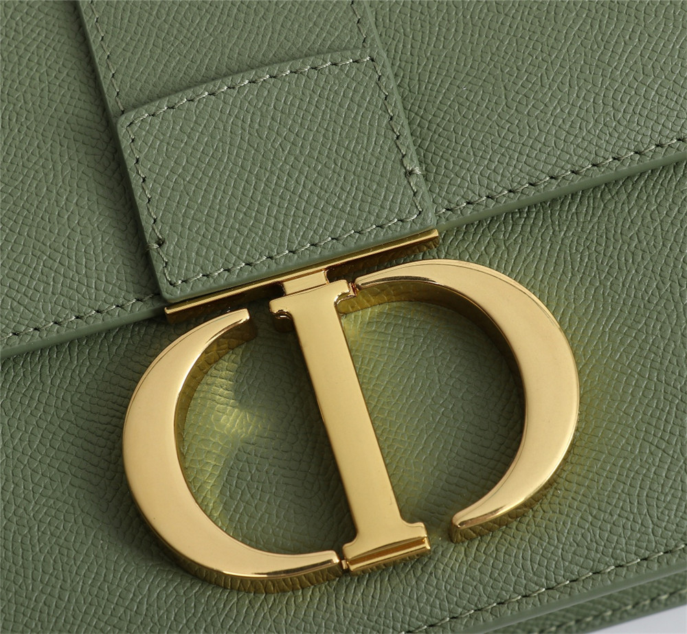 D*0r 30 MONTAIGNE CHAIN BAG Grained Green