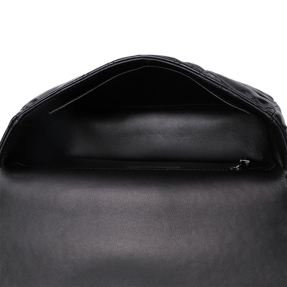 LARGE D*0r CARO BAG Black S*pple Cannage Calfskin With Silver Hardware 29 x 18 x 10 cm