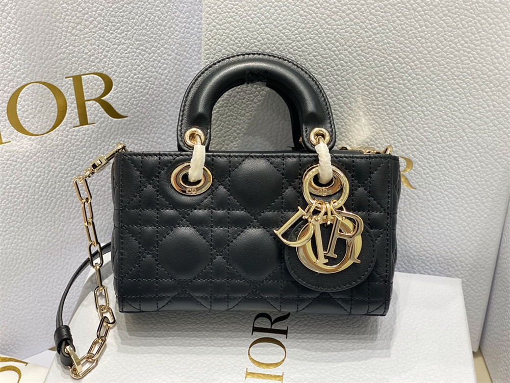D*0r MINI LADY D-JOY BAG Black 16 x 9 x 5 CM