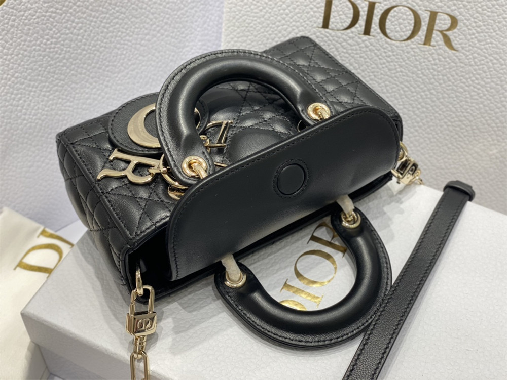 D*0r MINI LADY D-JOY BAG Black 16 x 9 x 5 CM