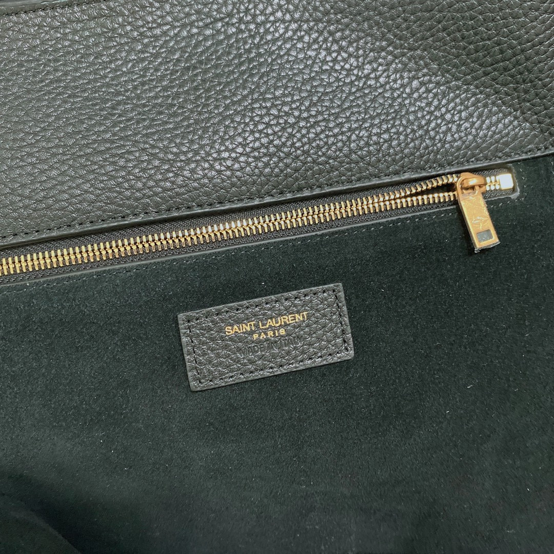 Y*L BEA IN GRAINED LEATHER Black