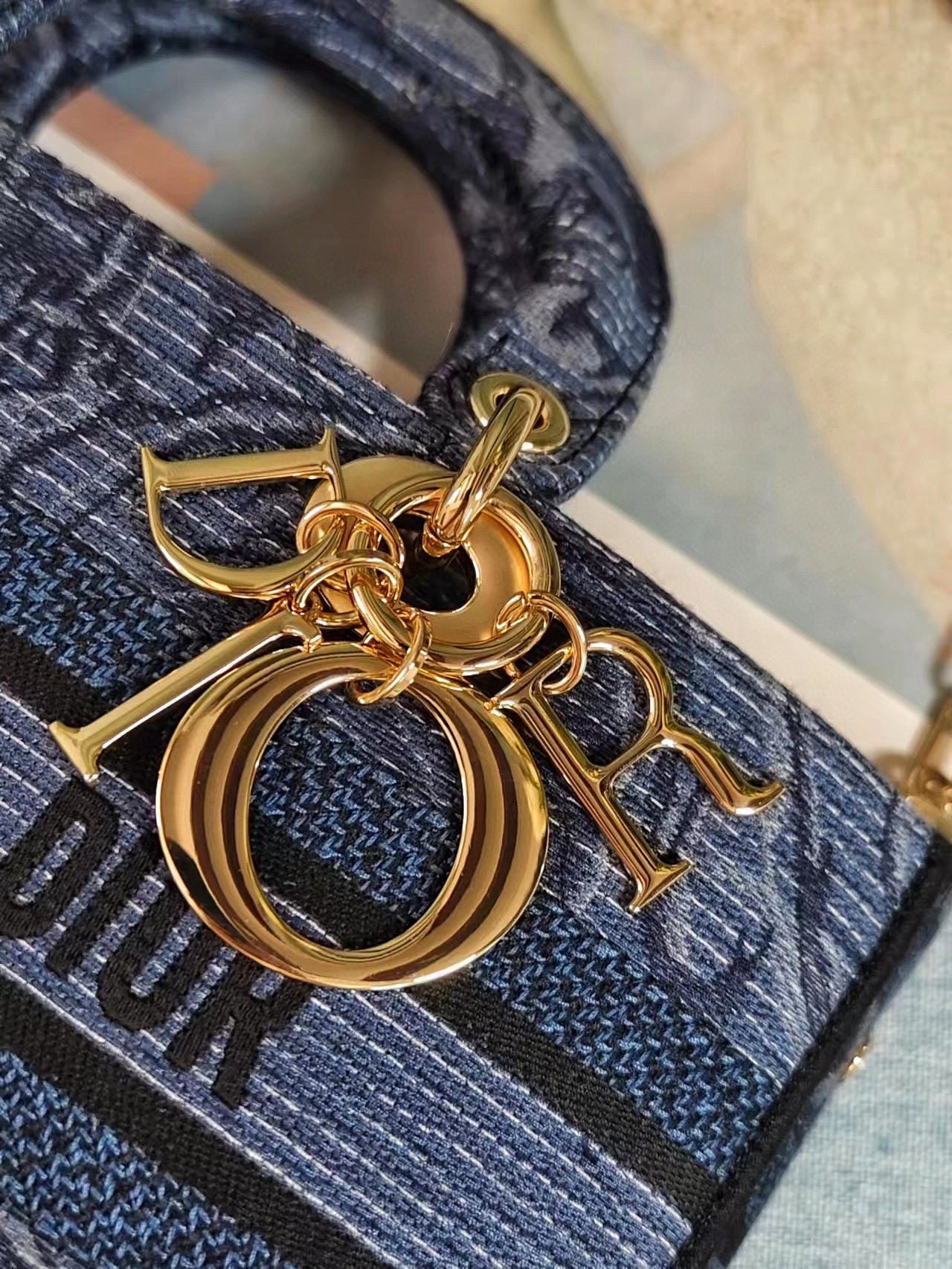 D*0r MEDIUM LADY D-JOY BAG BLUE