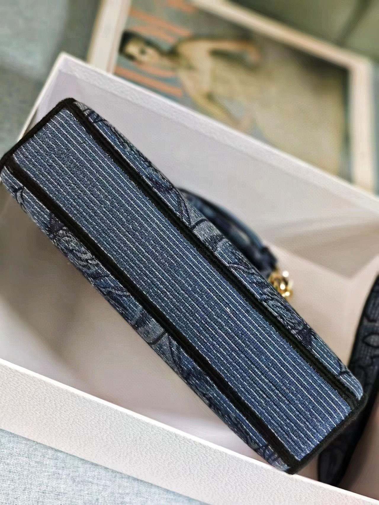 D*0r MEDIUM LADY D-JOY BAG BLUE