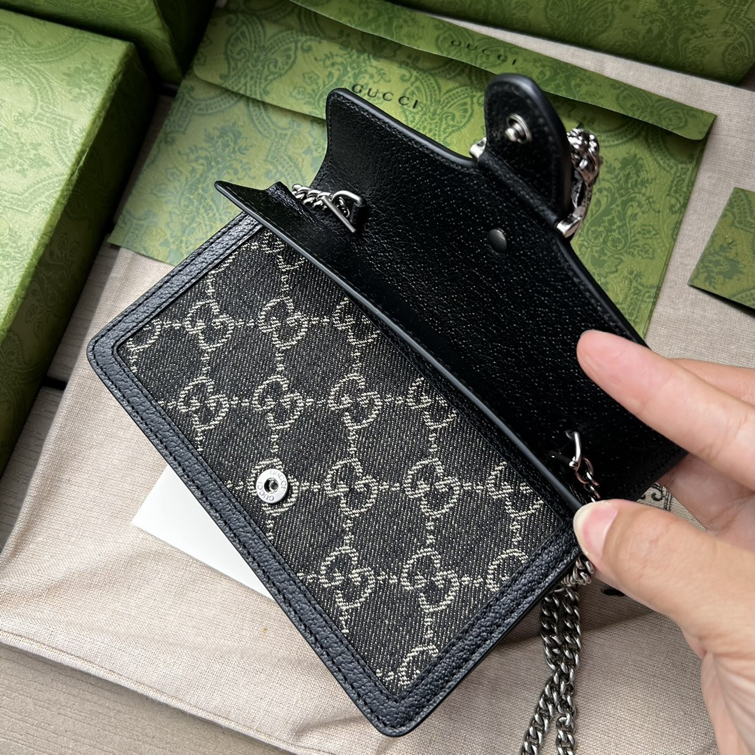 G*u*i DIONYSUS GG S*p*e S*pER MINI BAG 6.5"Wx3.9"Hx1.6"D