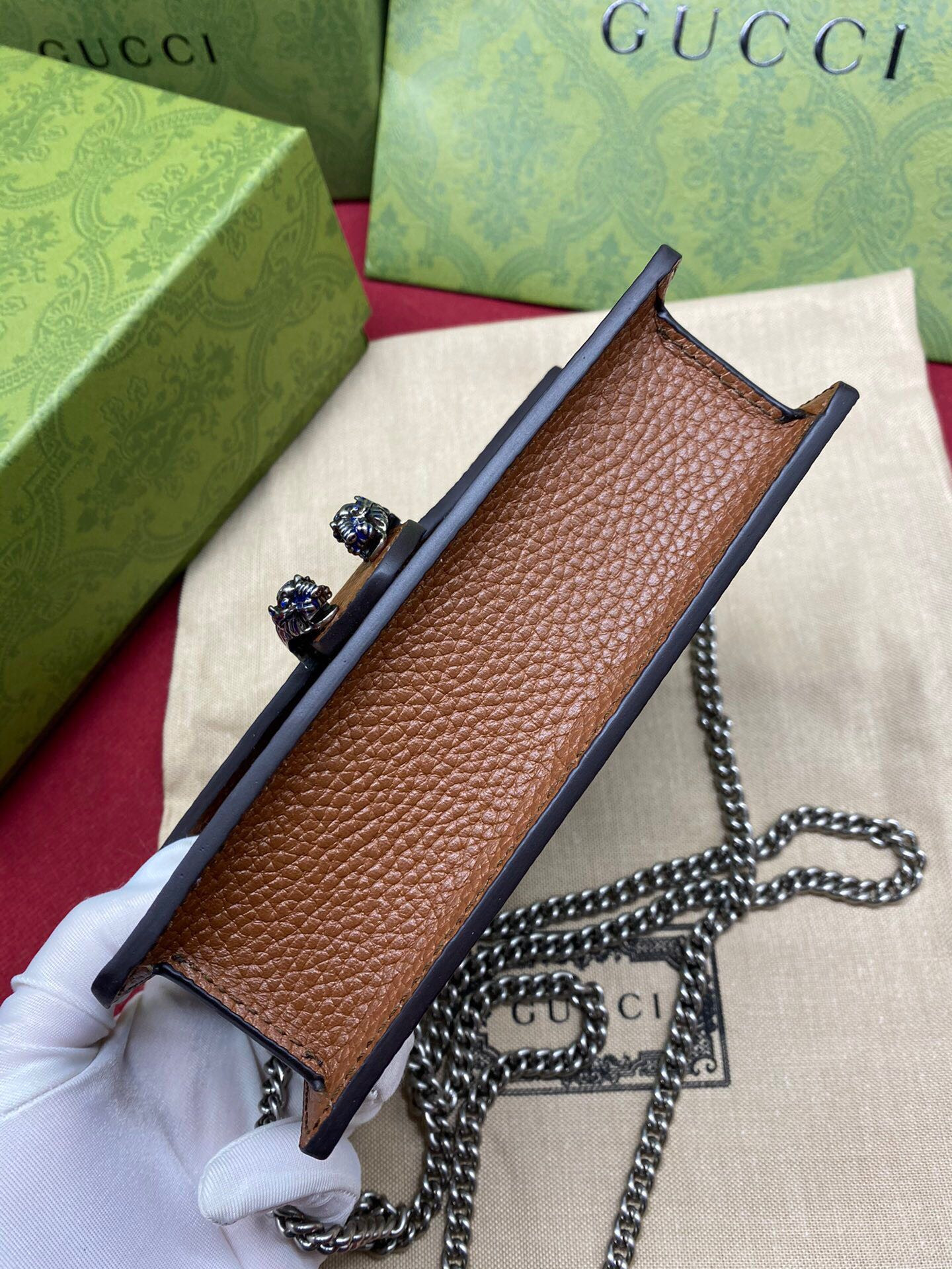 G*u*i DIONYSUS GG S*p*e S*pER MINI BAG 6.5"Wx3.9"Hx1.6"D