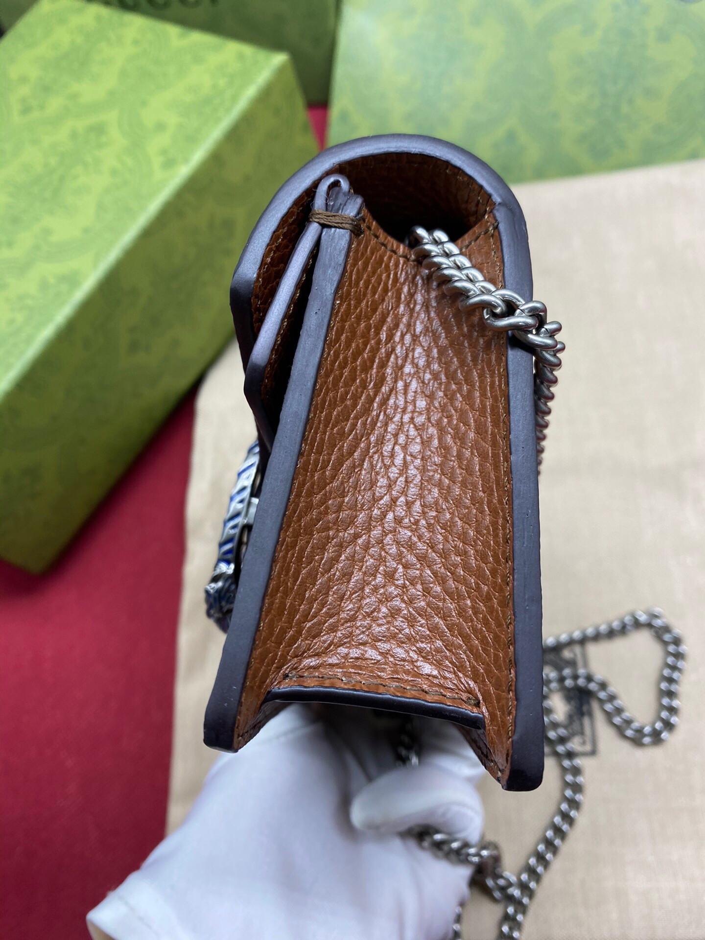 G*u*i DIONYSUS GG S*p*e S*pER MINI BAG 6.5"Wx3.9"Hx1.6"D