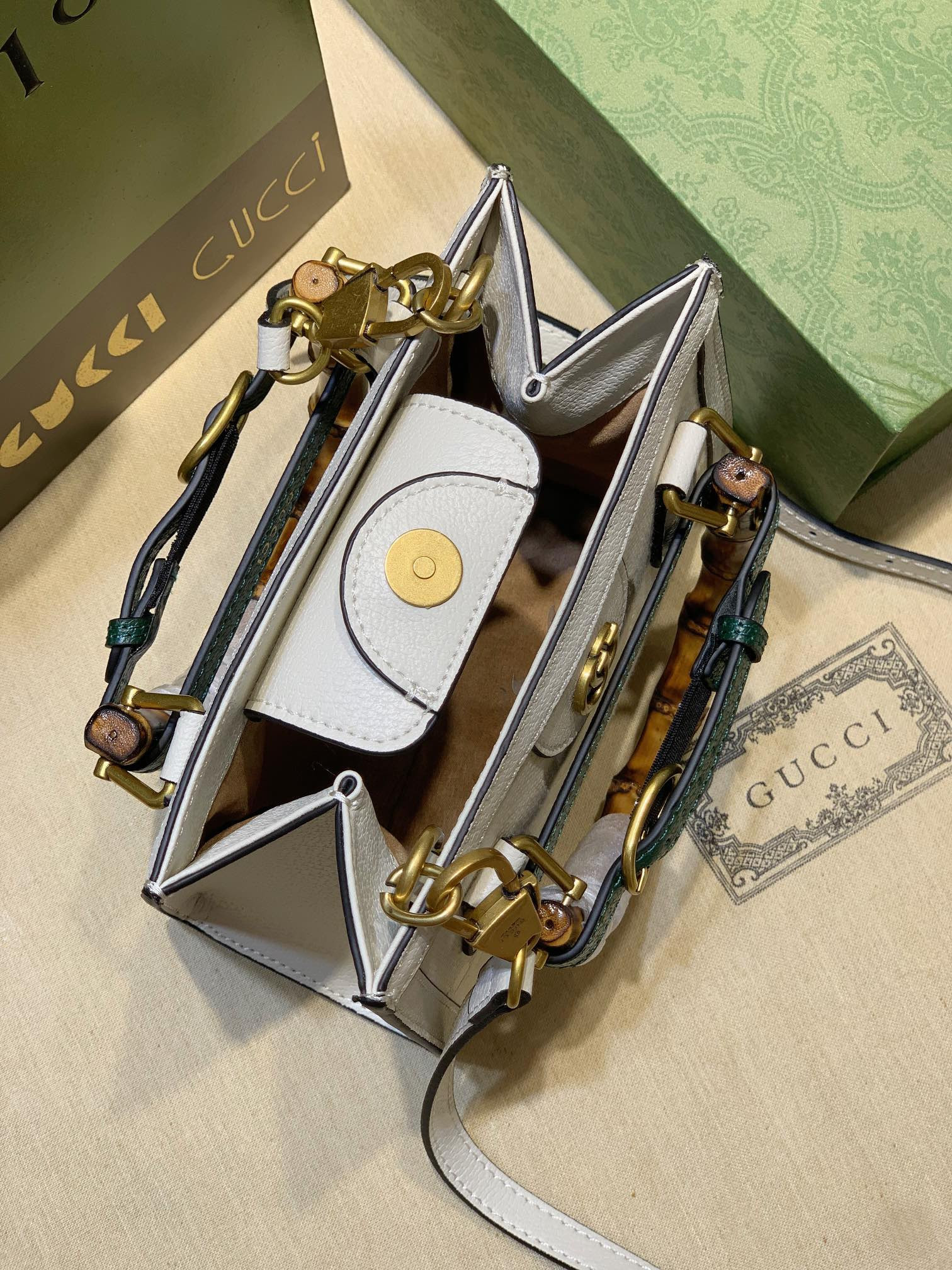 G*u*i DIANA MINI TOTE BAG 20W x 16H x 10D CM