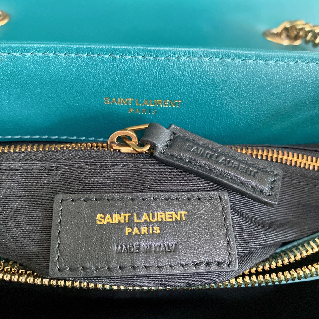 Y*L LOULOU MEDIUM BAG IN Y-QUILTED LEATHER BAG 12.5 X 8.6 X 4.7 INCHES