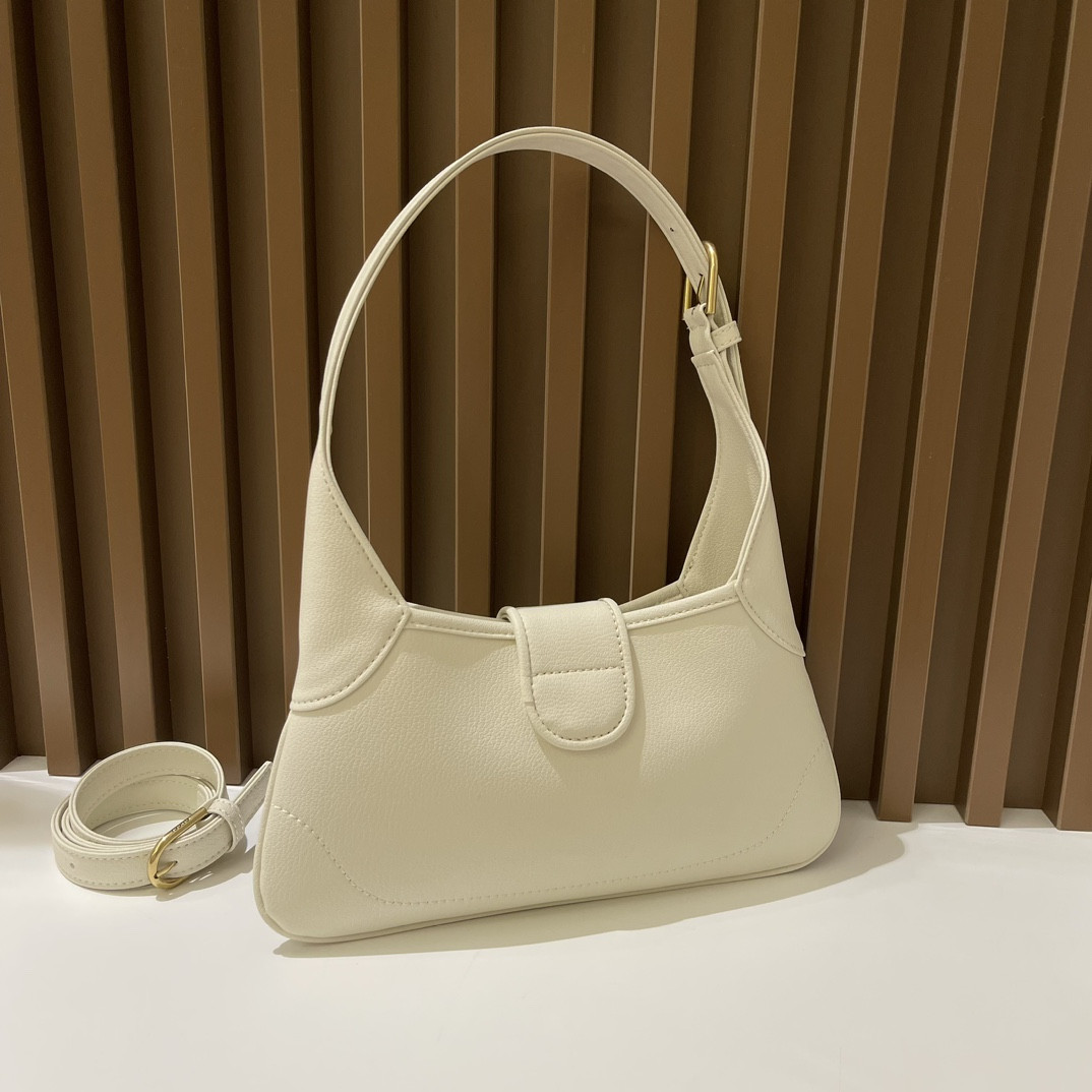 G*u*i APHRODITE SHOULDER BAG WHITE 27 X 13.5 X 2 cm