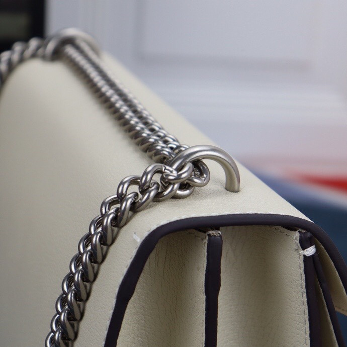 G*u*i DIONYSUS SMALL SHOULDER BAG WHITE 28x18x9cm