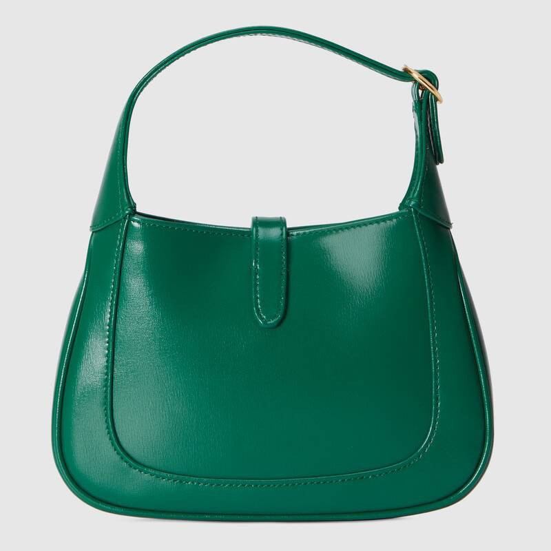 G*u*i JACKIE 1961 MINI SHOULDER BAG Green 7.5"W x 5.1"H x 1.2"D