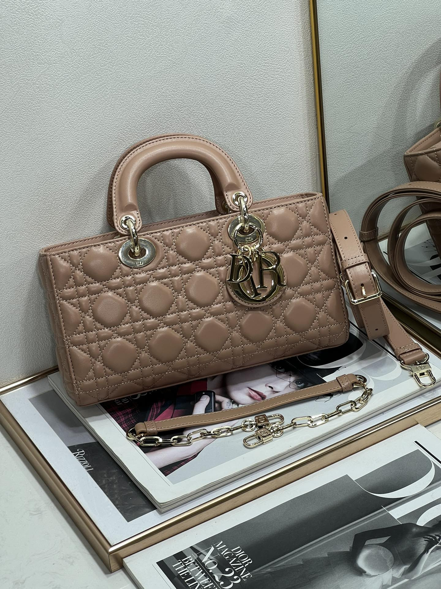 D*0r Lady D-Joy bag medium Dark pink 26 x 13.5 x 5 cm