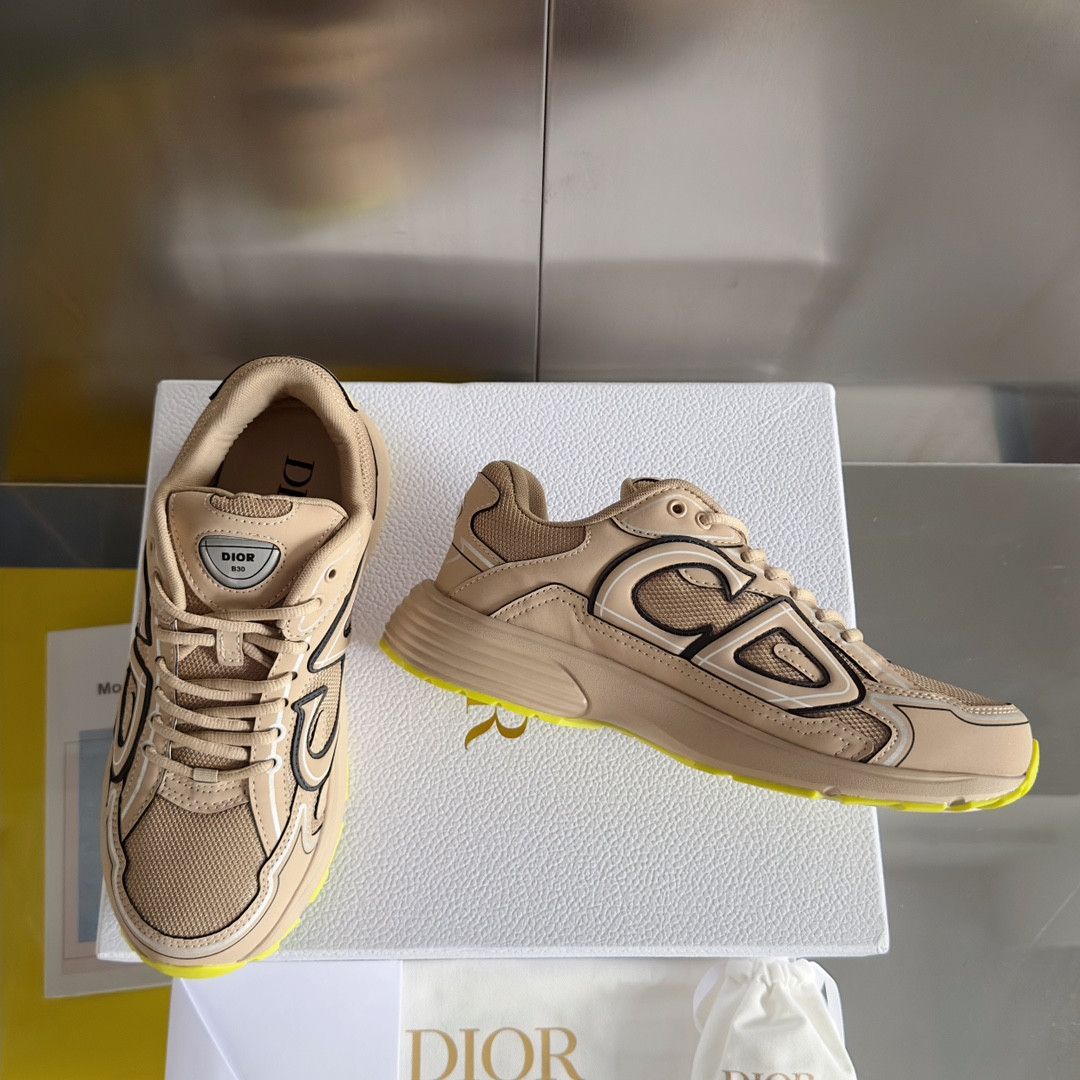 UA D*0r B30 Sneaker Beige Mesh and Technical Fabric