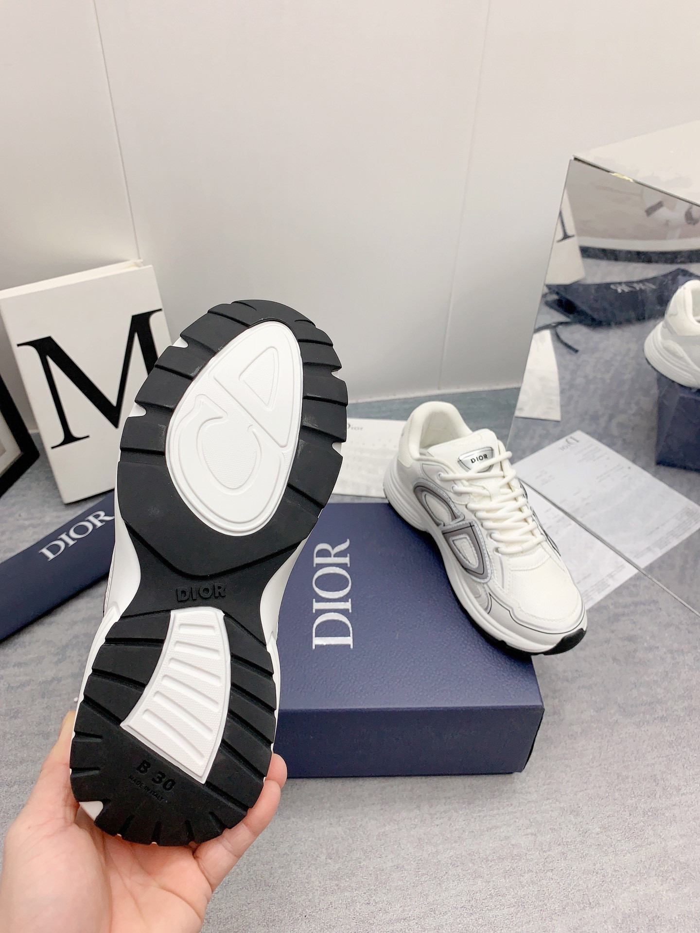 UA D*0r B30 Sneaker White Mesh and Technical Fabric