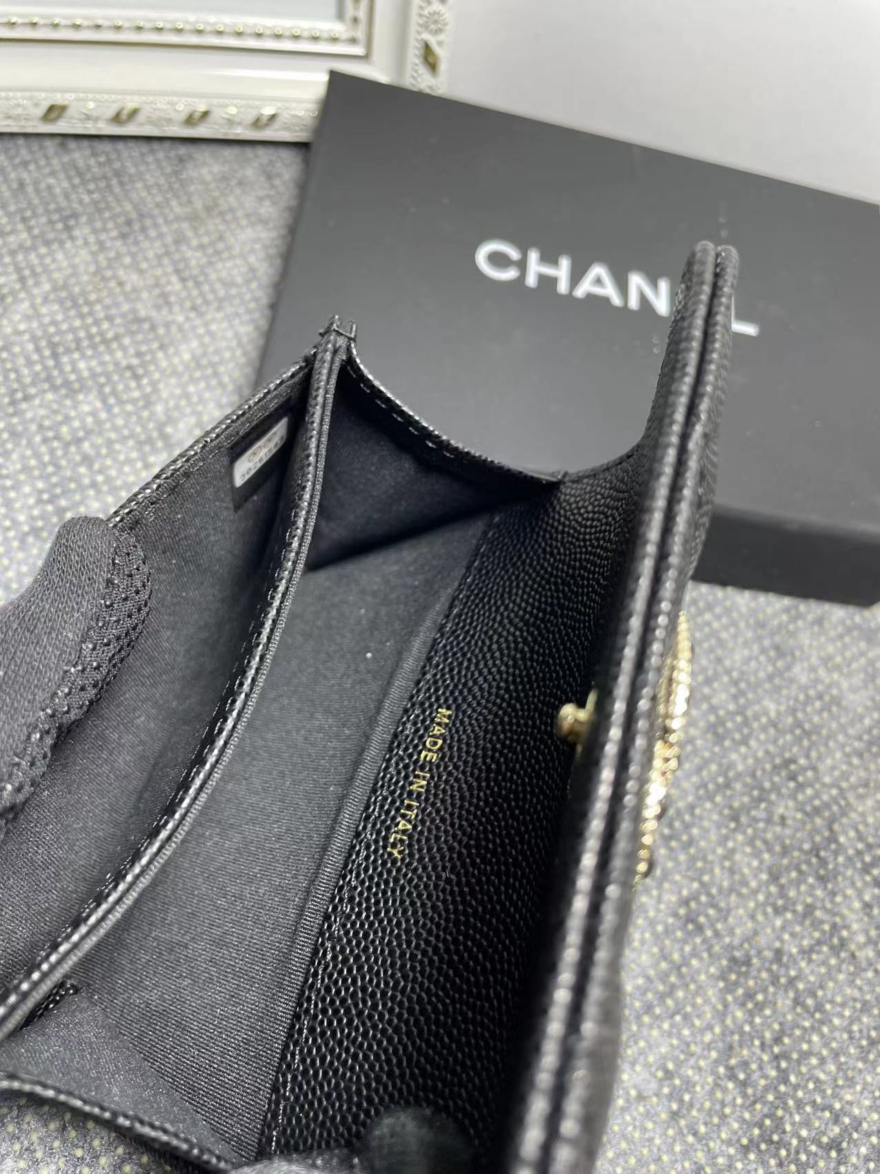 Ch*el COIN PURSE 11×8.5×3cm