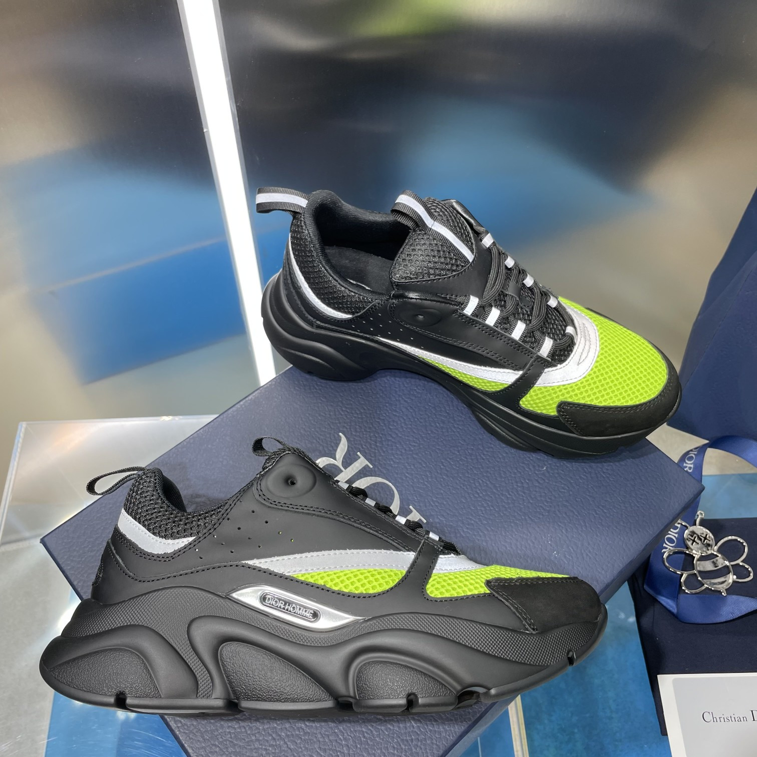 UA D*0r B22 black and green Sneaker