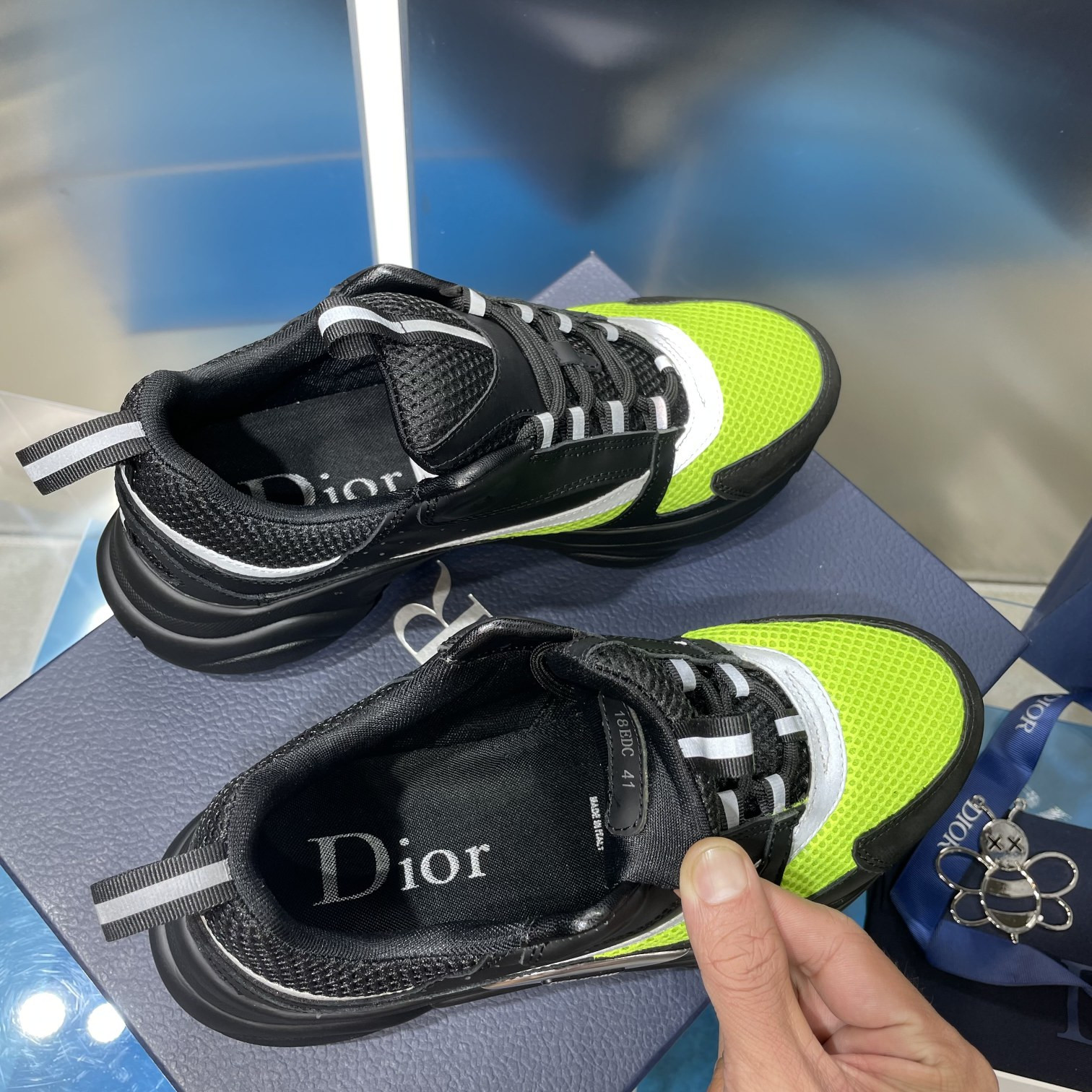 UA D*0r B22 black and green Sneaker
