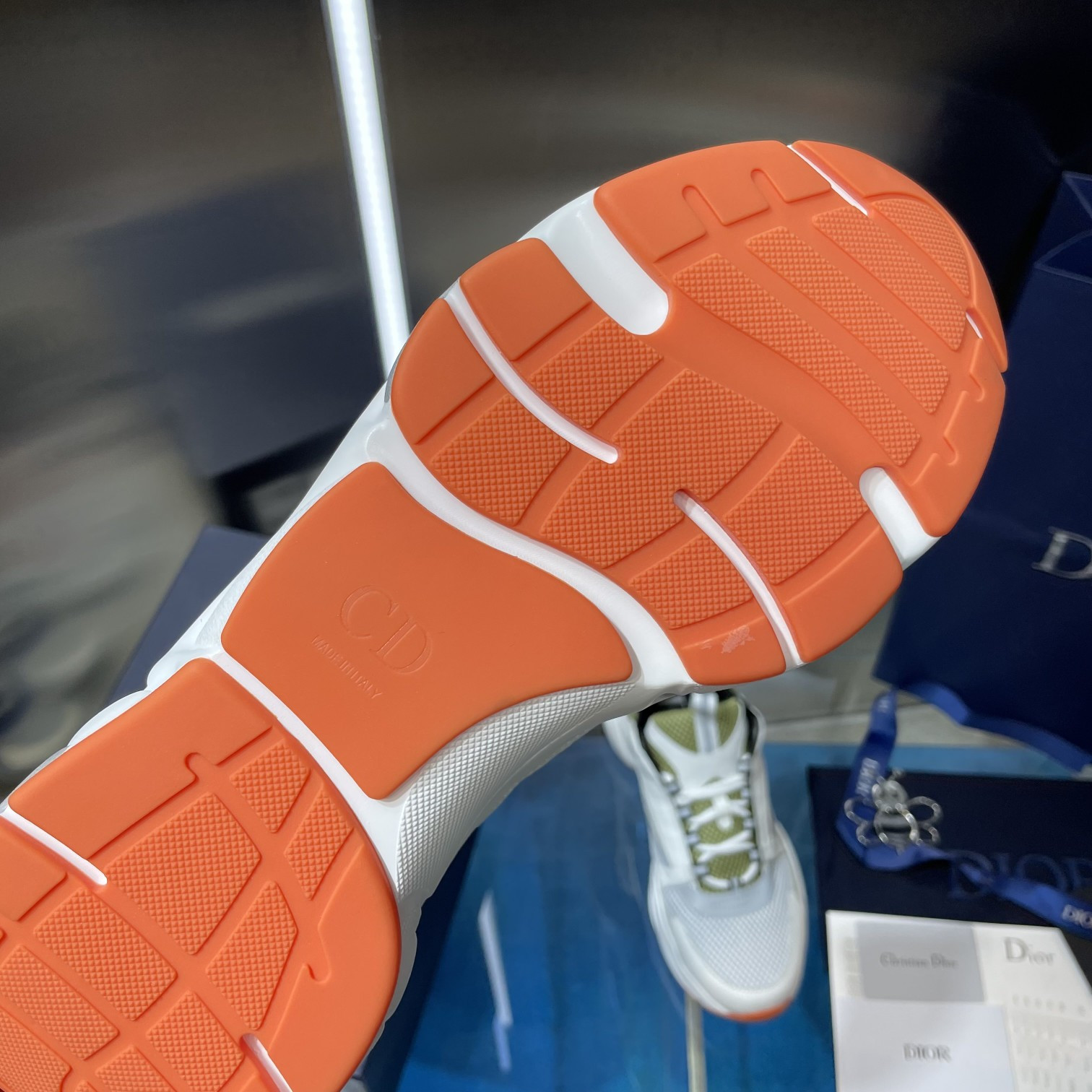 UA D*0r B22 white and green Sneaker