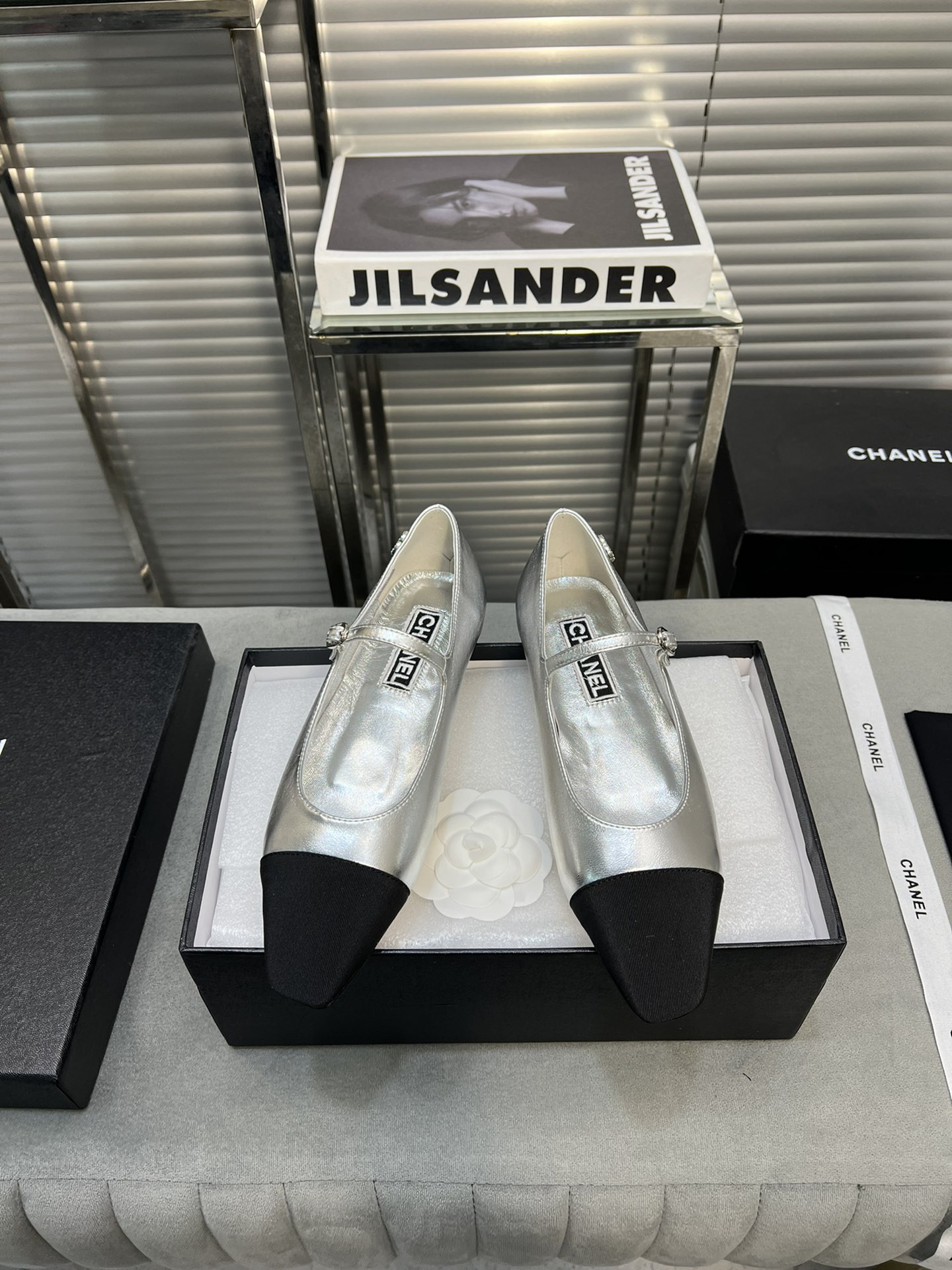 UA Ch*el MARY JANES  Lambskin