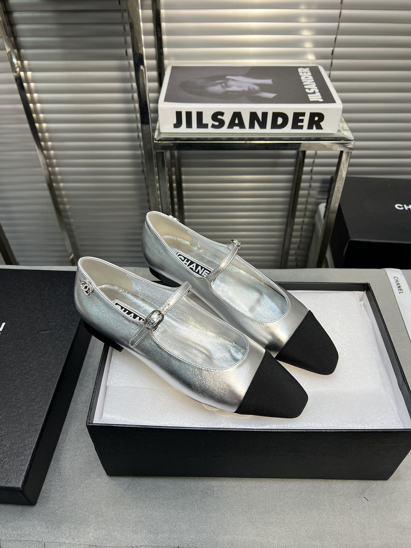 UA Ch*el MARY JANES  Lambskin