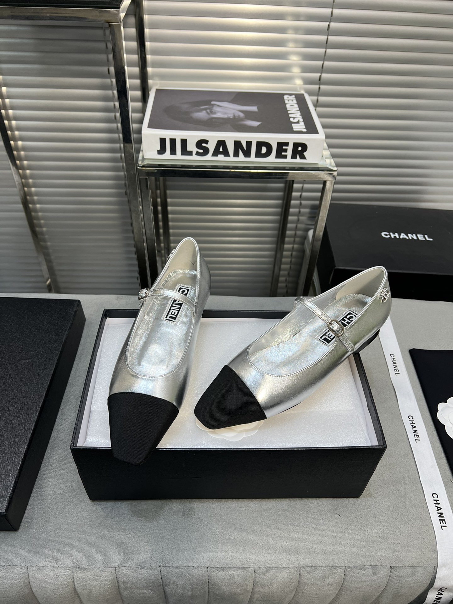 UA Ch*el MARY JANES  Lambskin