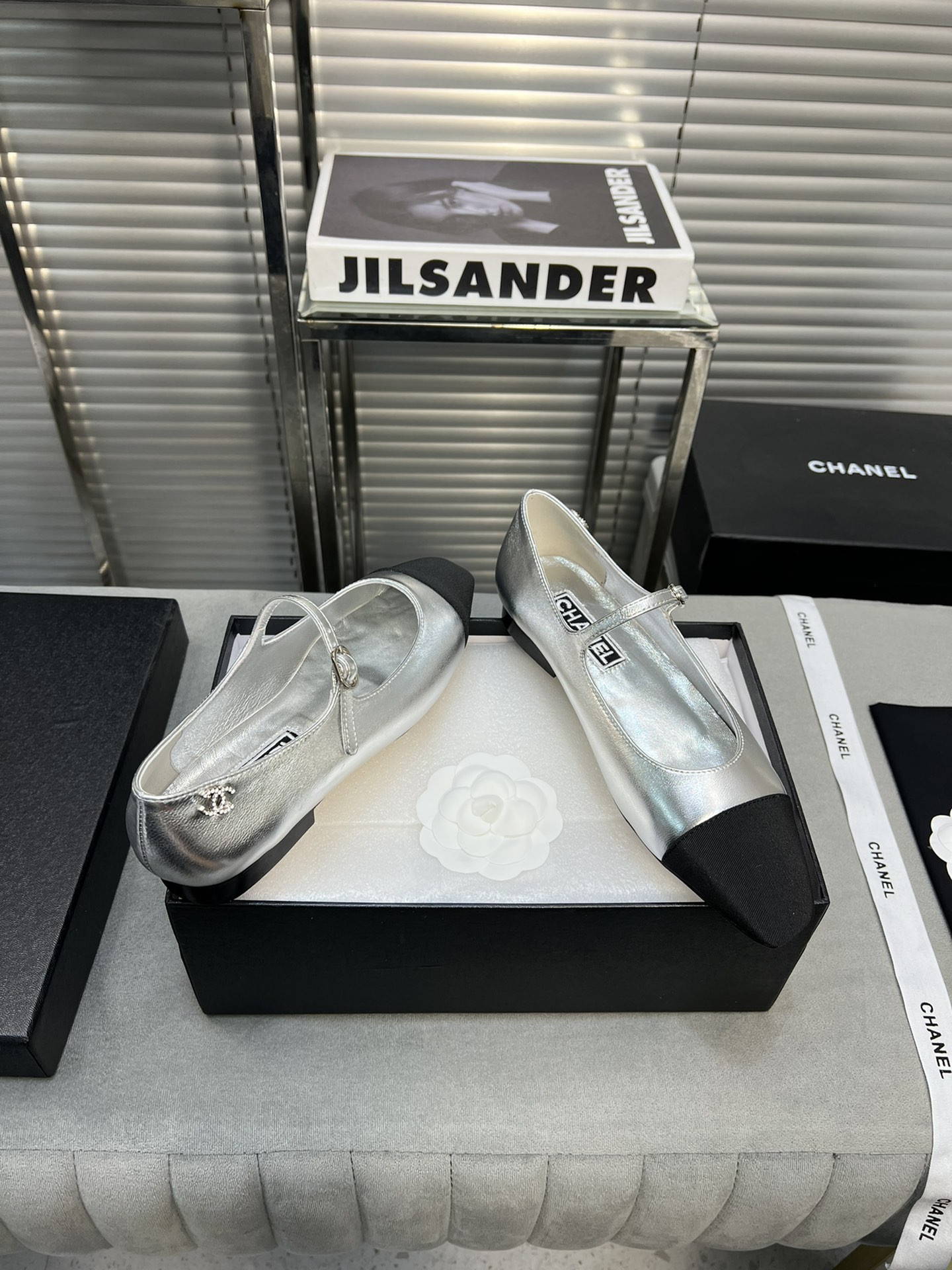 UA Ch*el MARY JANES  Lambskin