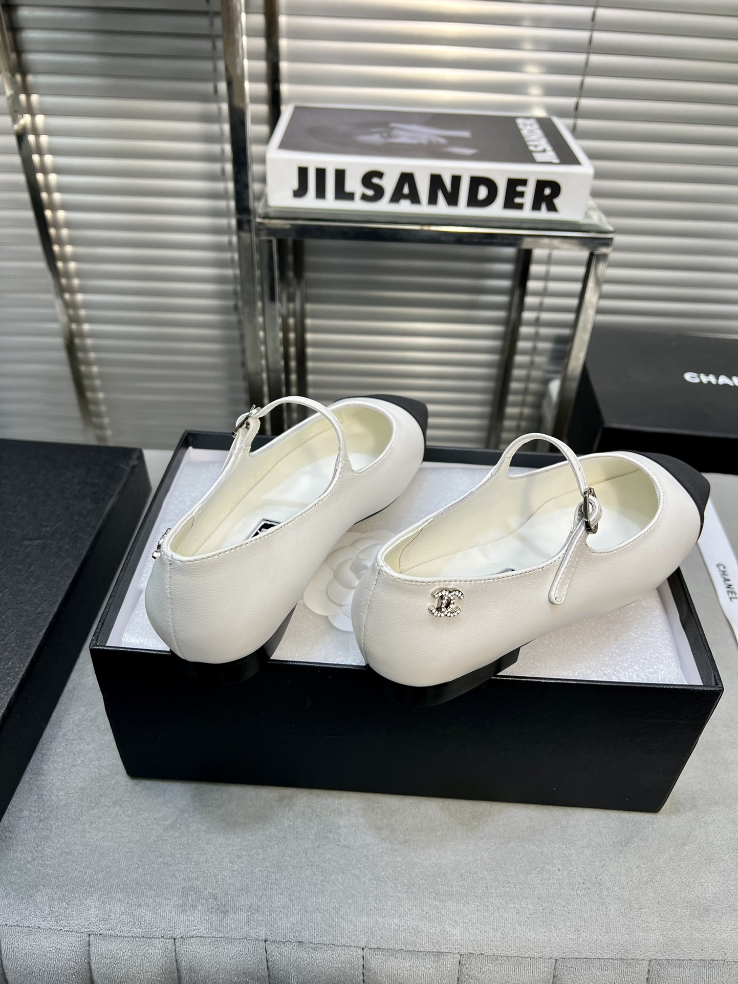 UA Ch*el MARY JANES  Lambskin