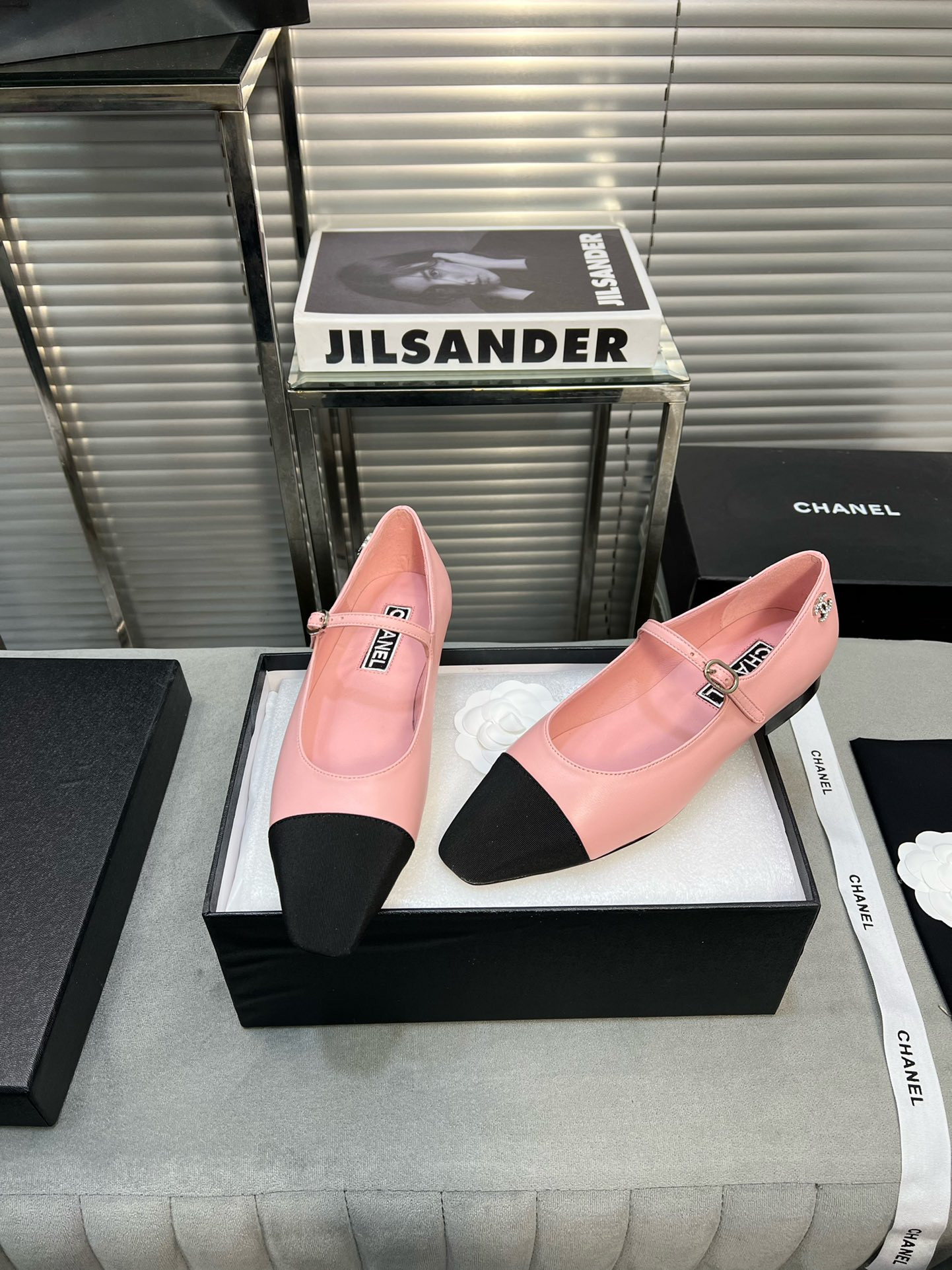 UA Ch*el MARY JANES  Lambskin