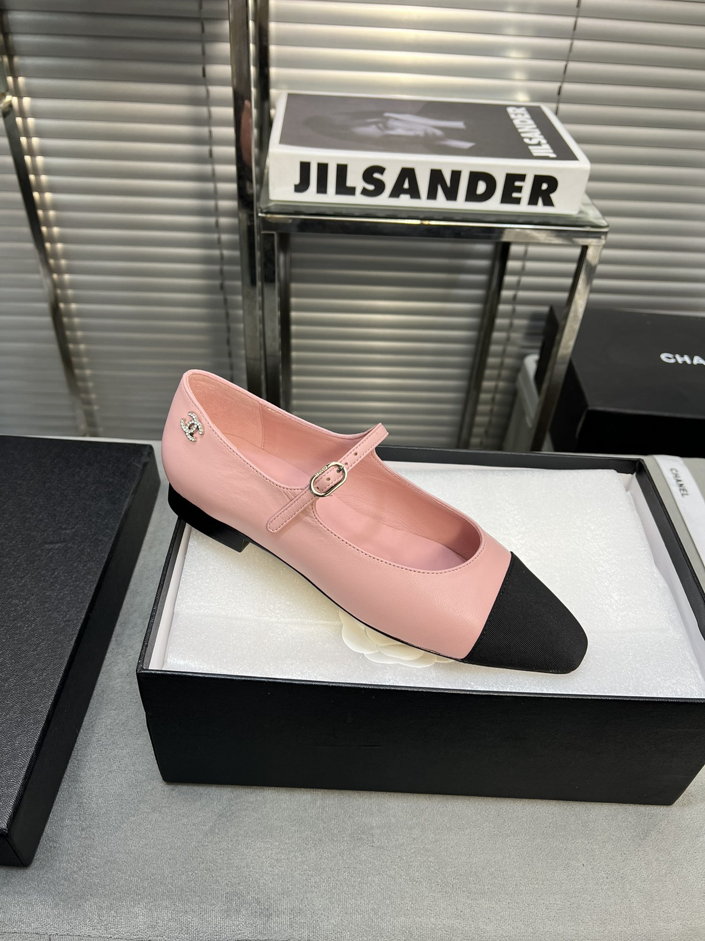 UA Ch*el MARY JANES  Lambskin