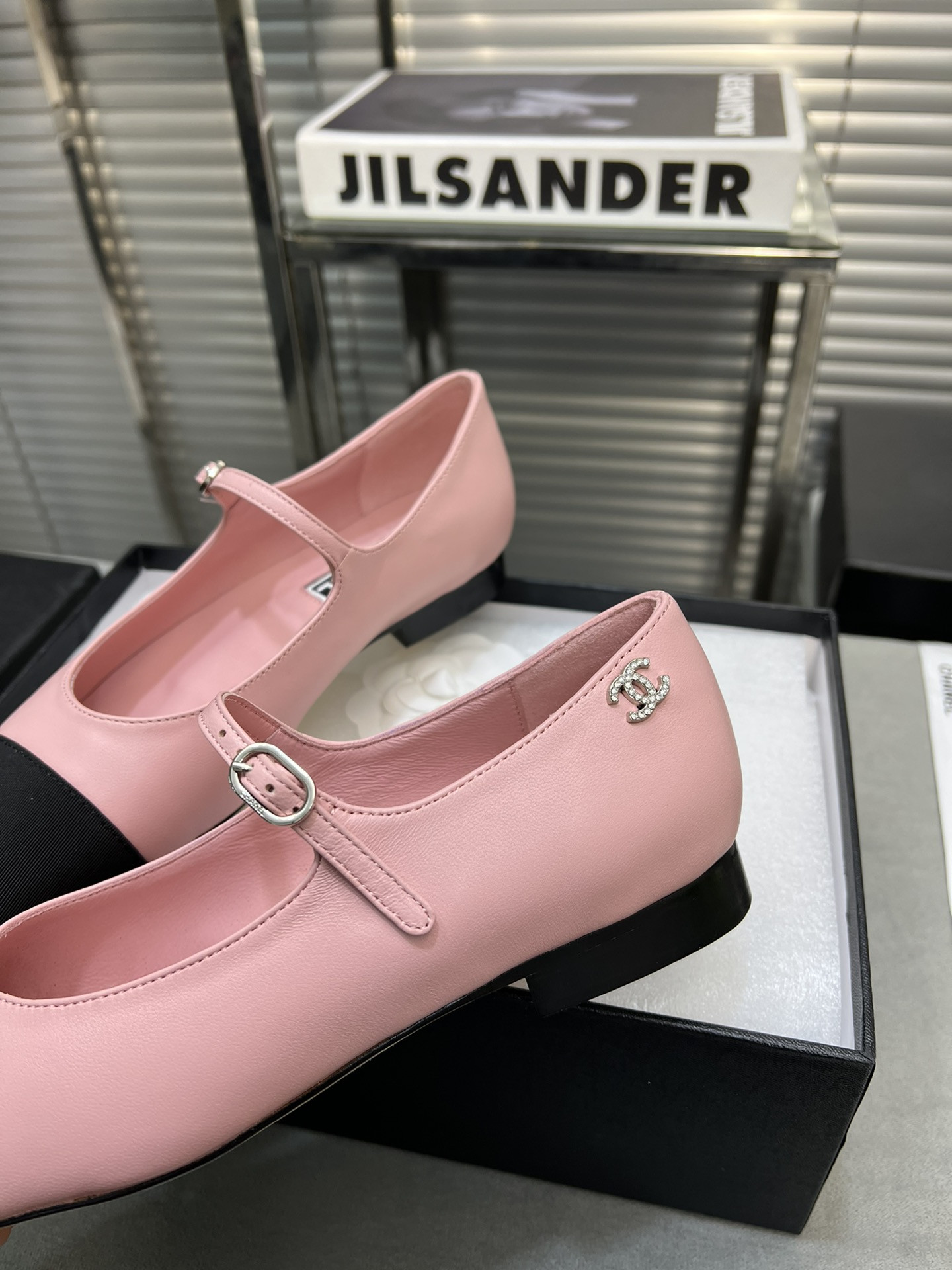 UA Ch*el MARY JANES  Lambskin