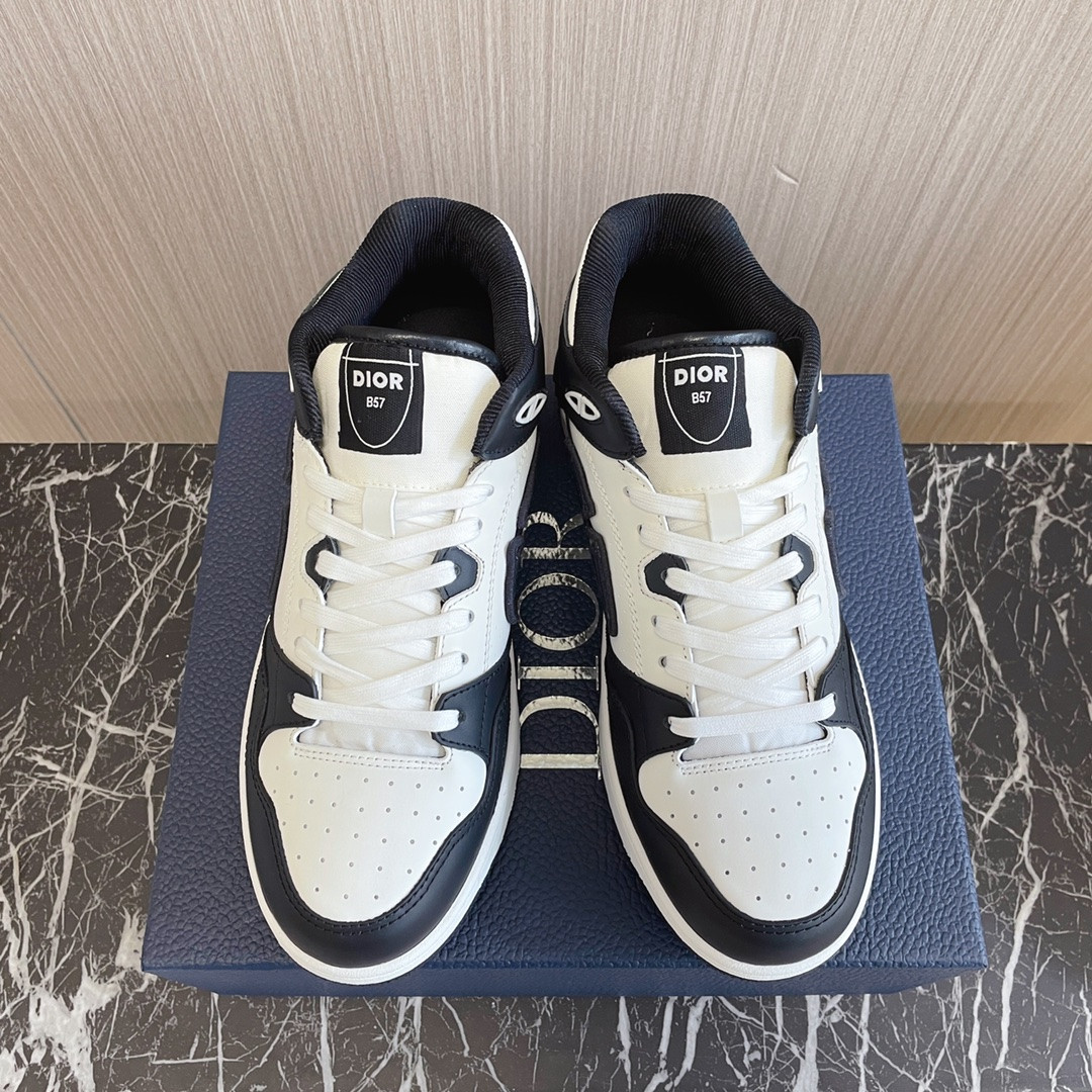UA D*0r B57 Mid-Top Sneaker Black and White