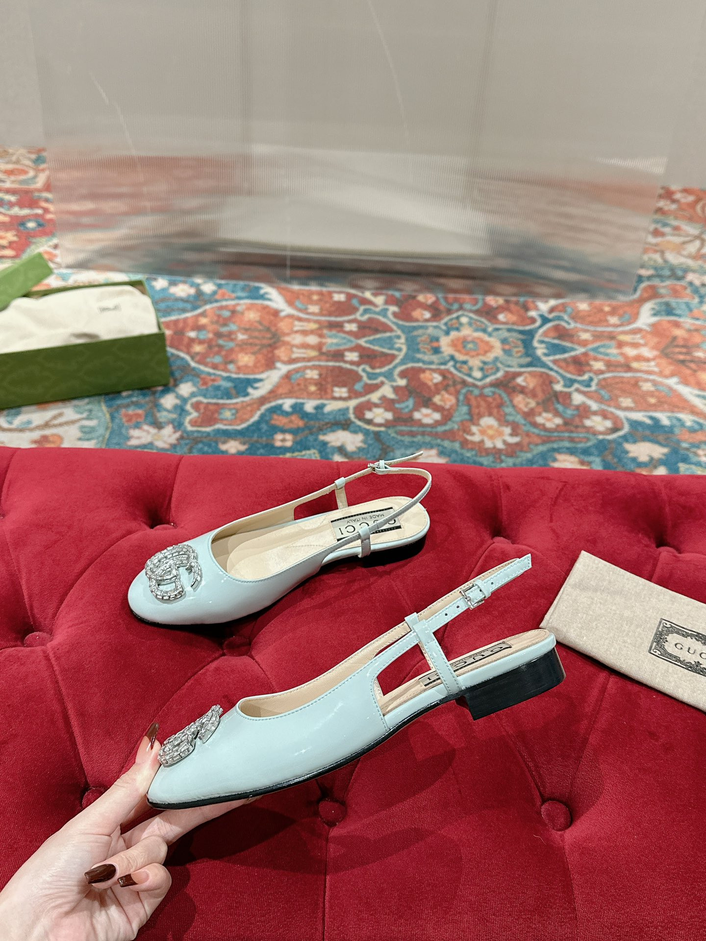 UA G*u*i BALLERINA WITH DOUBLE G