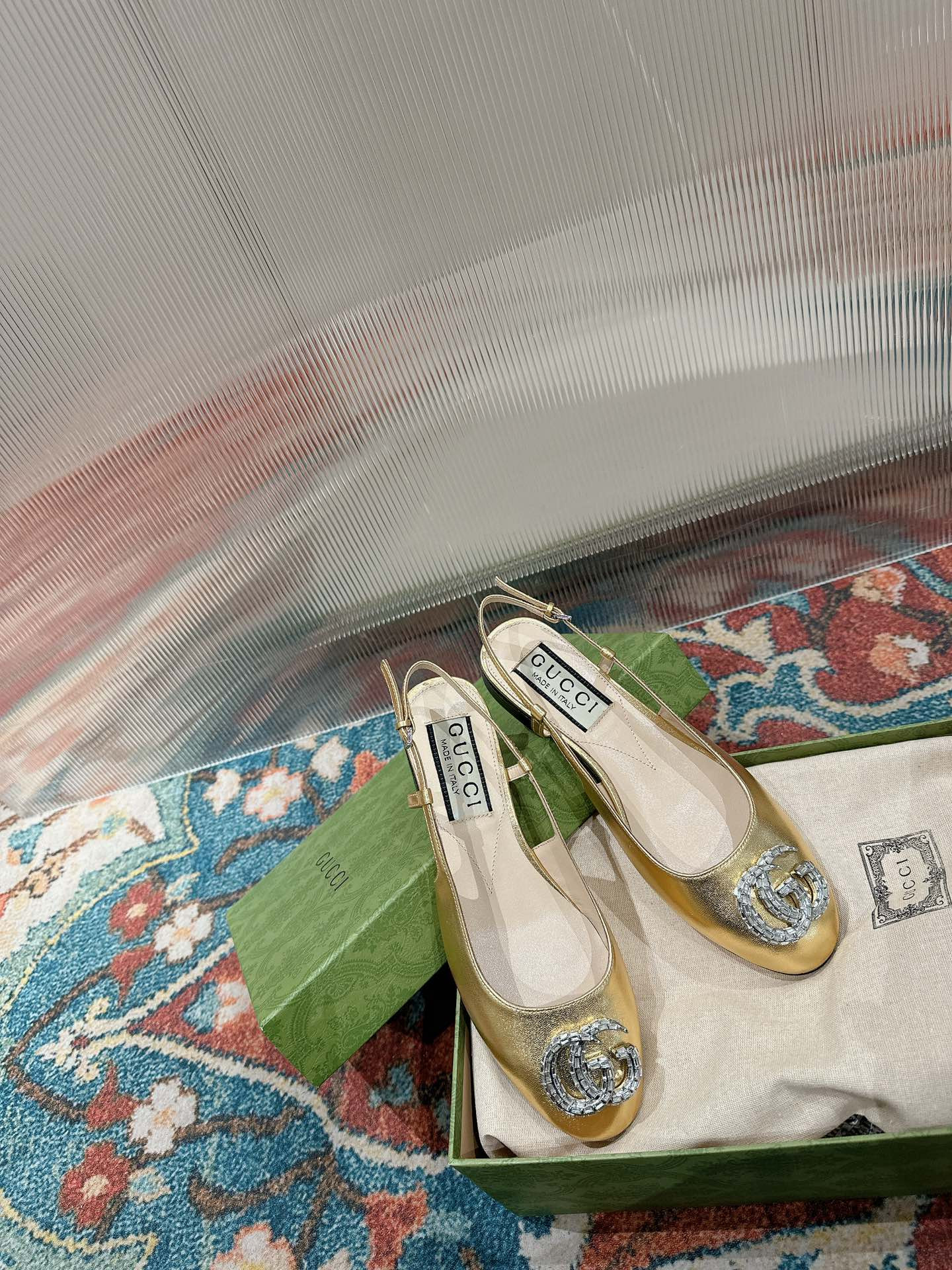 UA G*u*i BALLERINA WITH DOUBLE G