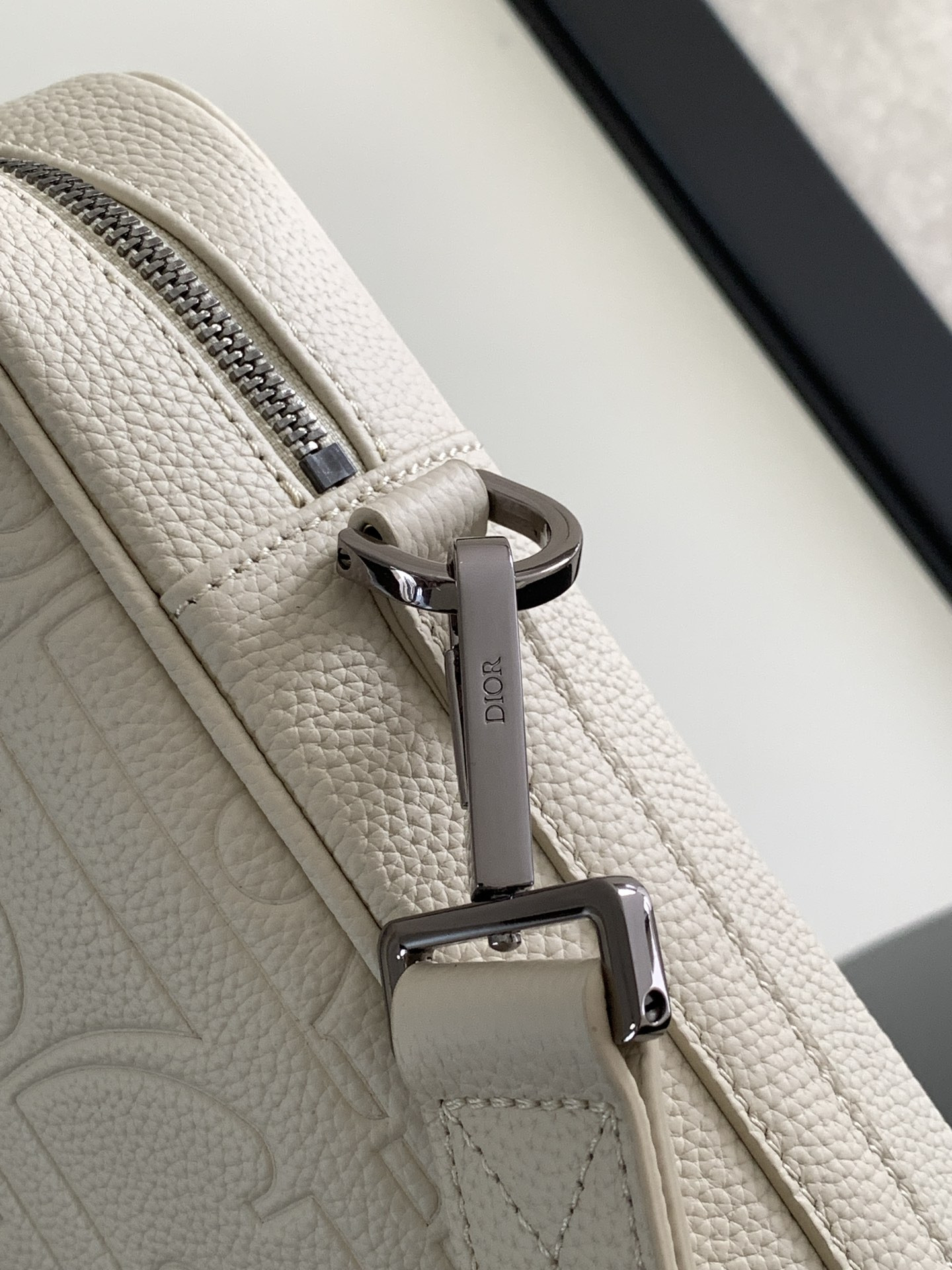 D*0r Briefcase White D*0r Gravity Leather and White Grained Calfskin 37 x 28 x 6 cm