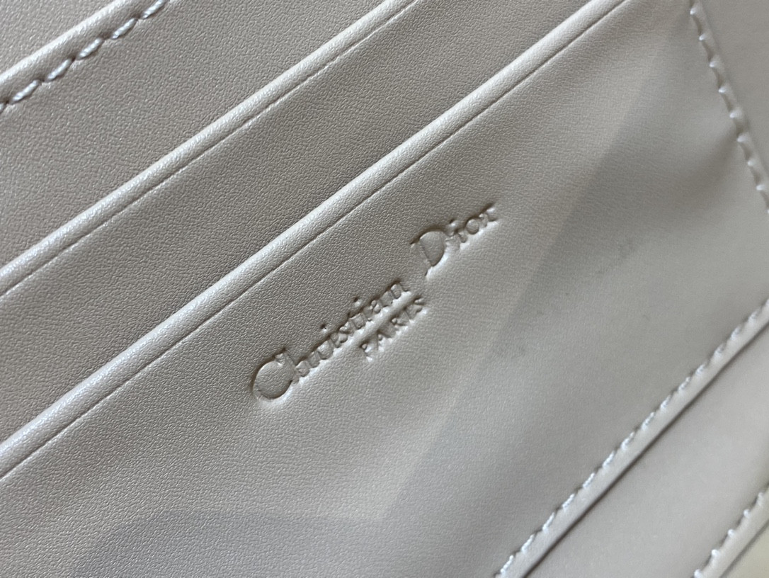 D*0r Mini D*0r Ange Bag Pink Macrocannage Calfskin 20 x 12 x 5 cm